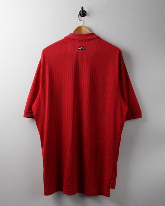 90s Nike Tiger Woods Yin Yang Red Centre Swoosh Polo (L)