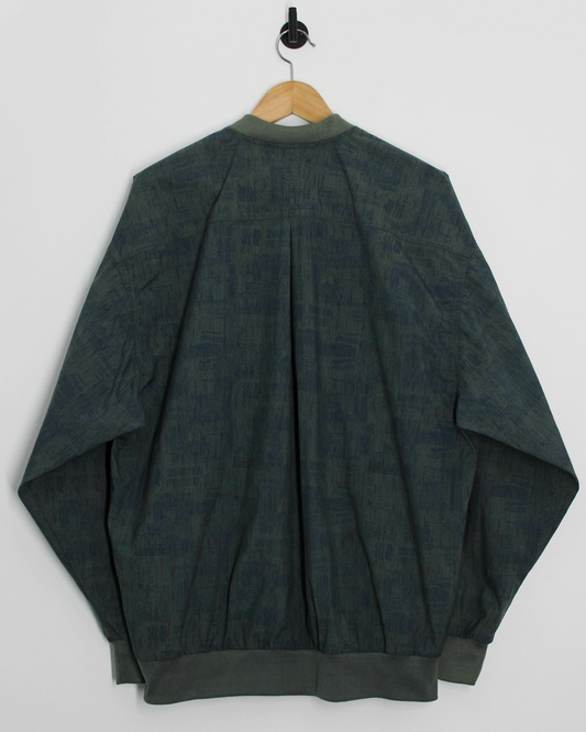 90s Nike Green Abstract Buttoned Windbreaker (L)