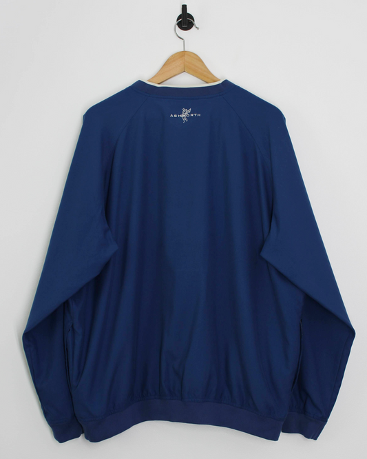 90s Ashworth Blue V-Neck Windbreaker (L)