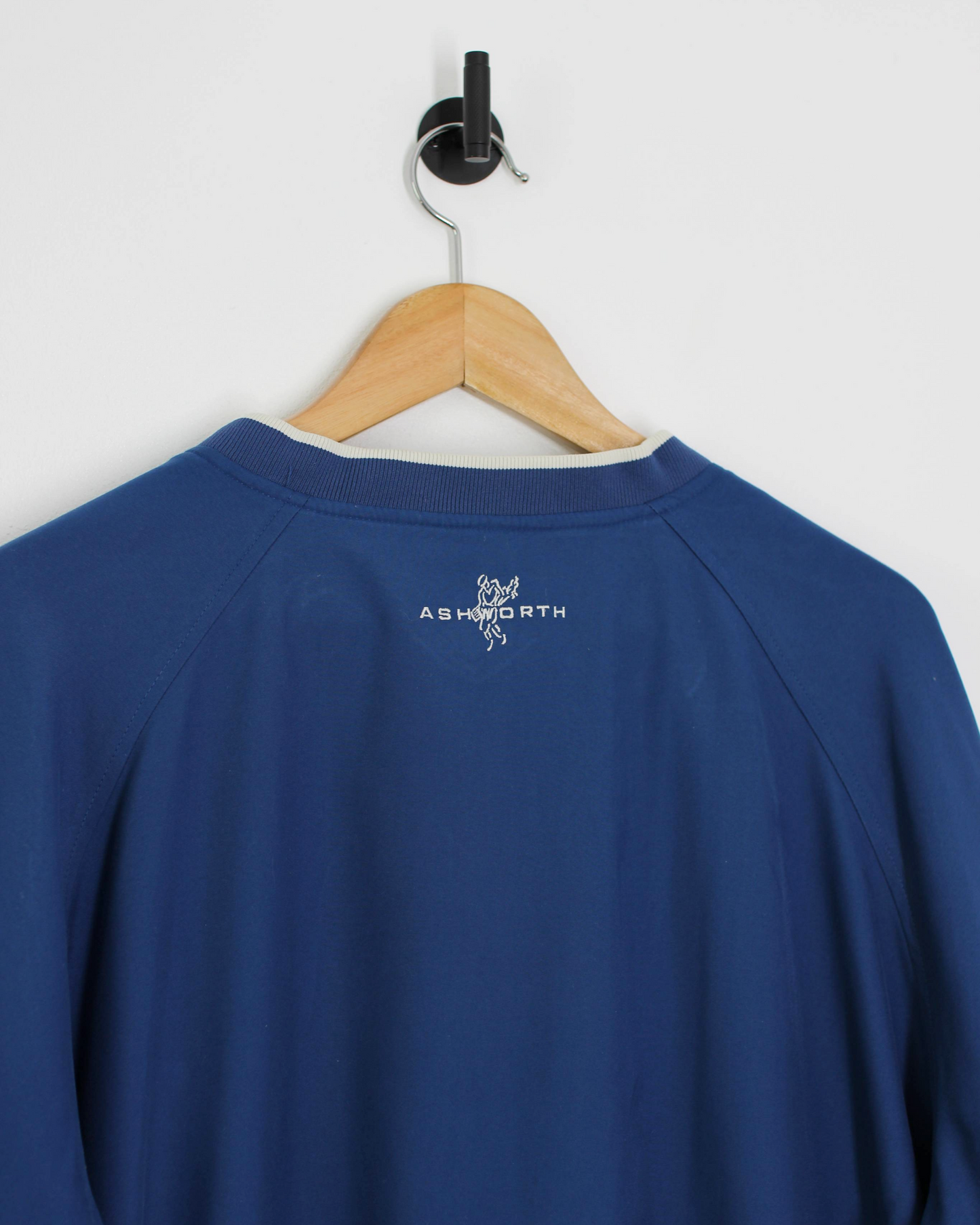 90s Ashworth Blue V-Neck Windbreaker (L)