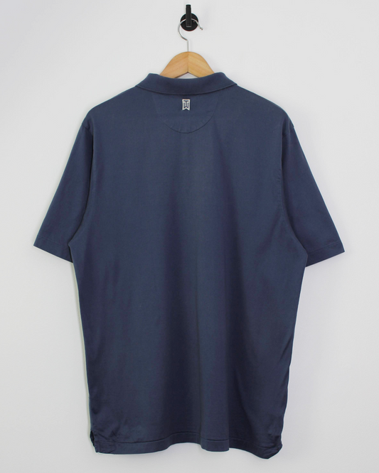 00s Nike Tiger Woods Blue Polo-Shirt (L)