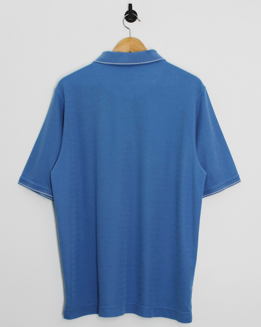 00s Nike Blue Polo-Shirt (L)