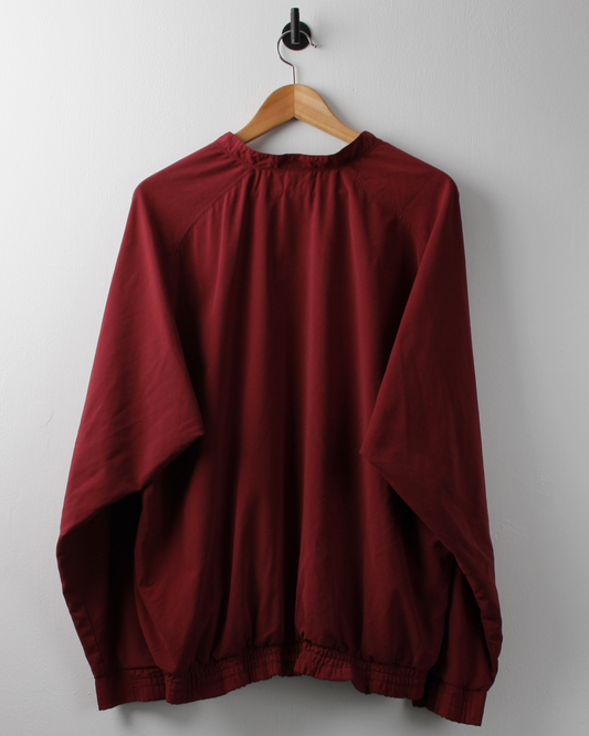 00s Nike Burgundy Quarter Snap Windbreaker (L)