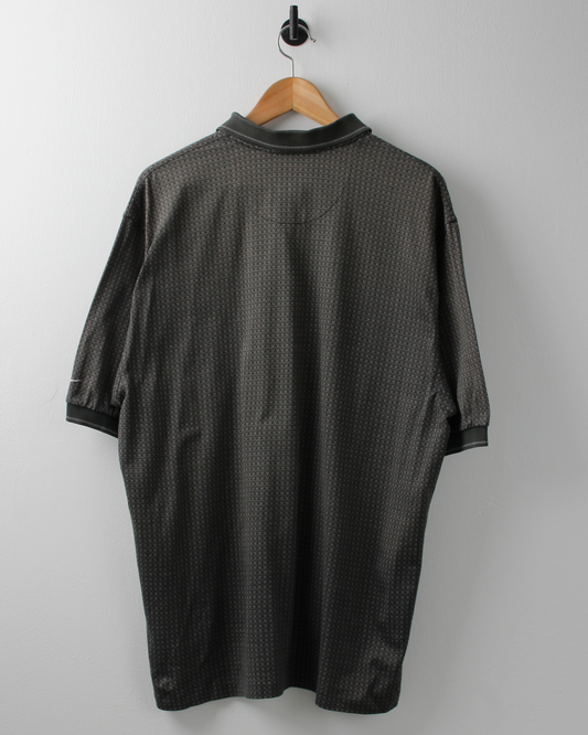 90s Nike Green Micro Pattern Polo (L)