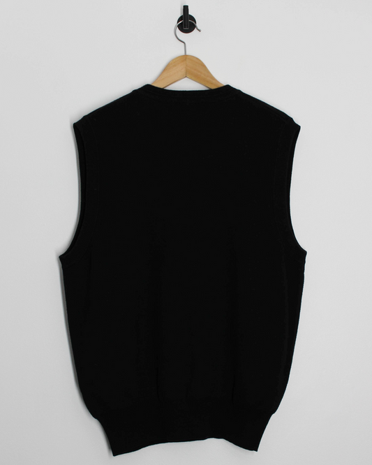 90s Mizuno Black/Khaki Golf Vest (L/XL)