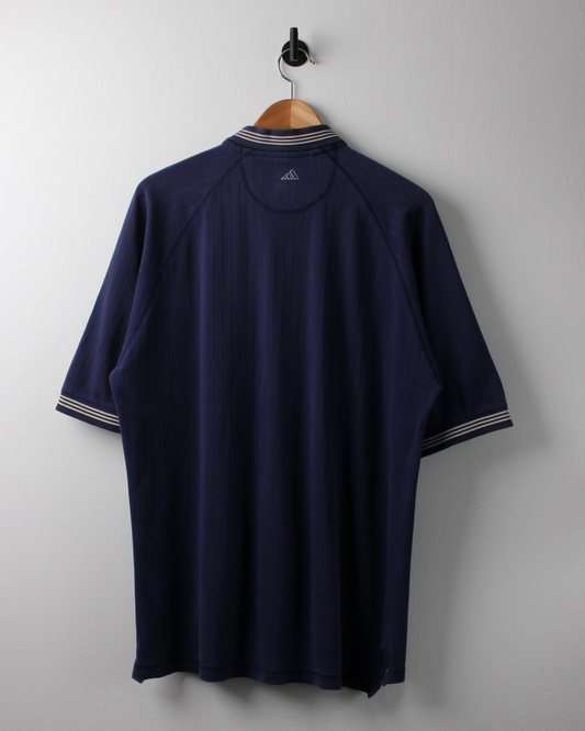 90s Adidas Golf Navy Textured Polo (M)