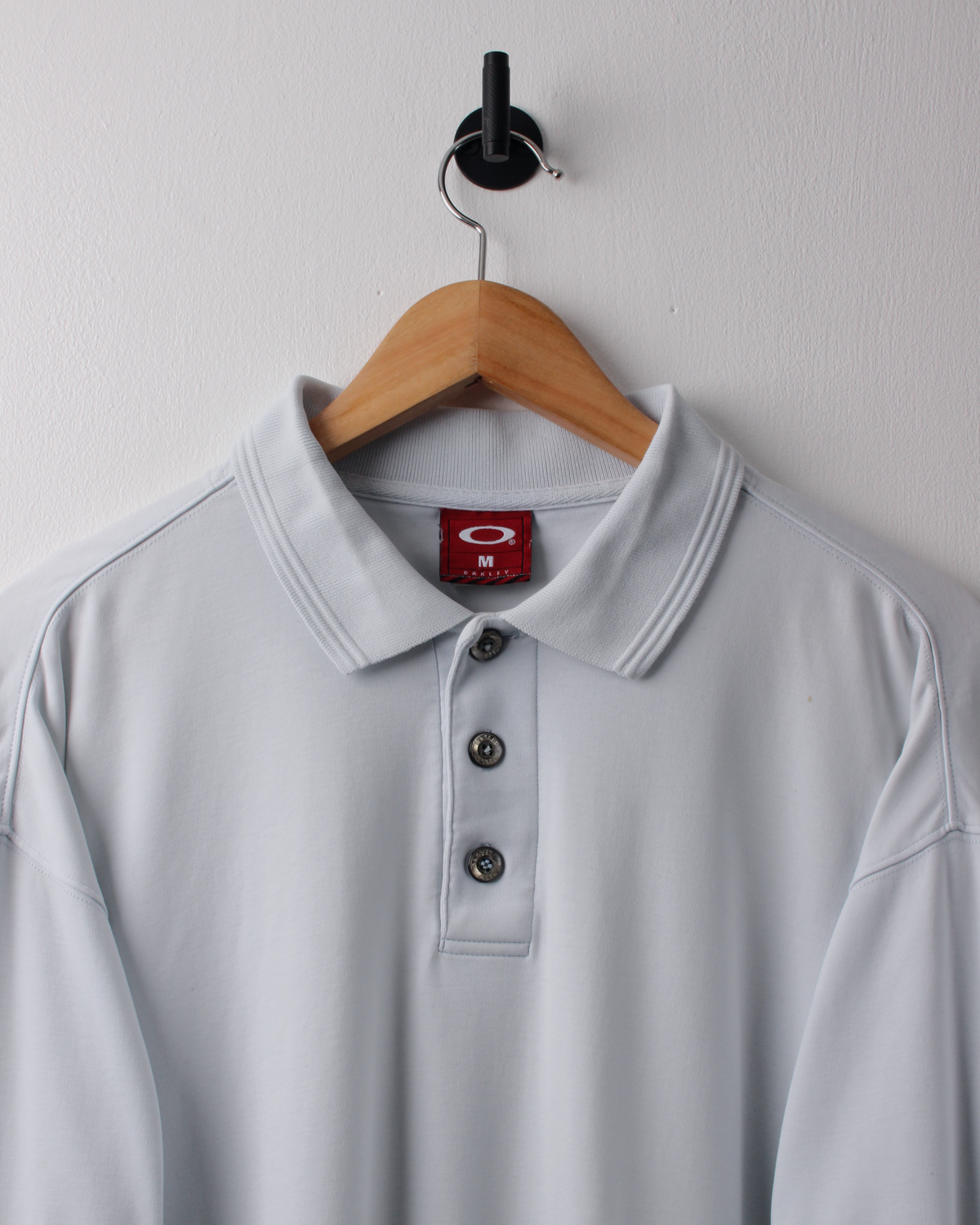 00s Oakley White Polo (L)