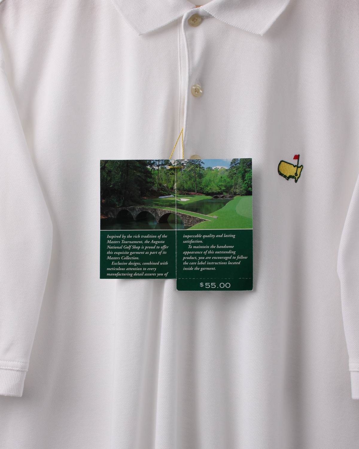 00s Masters Collection White Polo with Tags (L)
