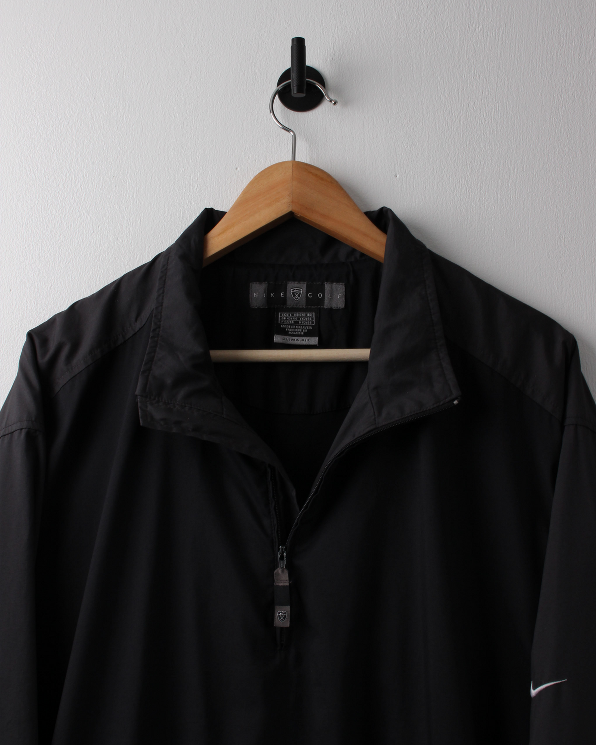 00s Nike Black & Grey Lightweight Jacket (L)