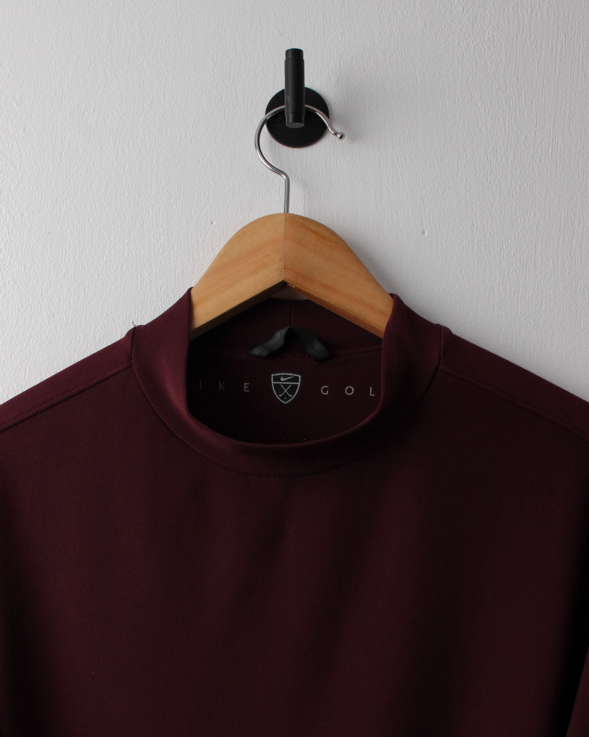 00s Nike Burgundy Dri-Fit Mock Neck (M)