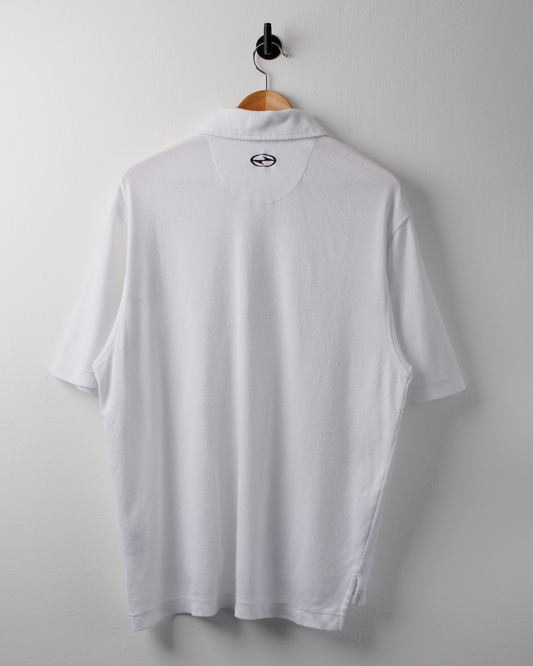 90s Nike Tiger Woods Yin Yang White Panelled Polo (M)
