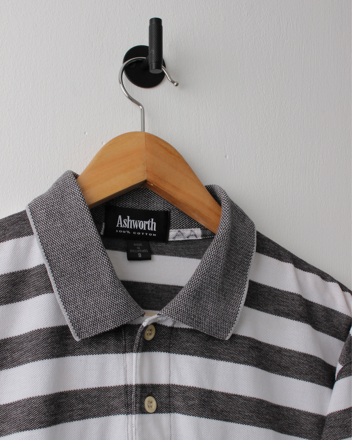 2000 US Open Pebble Beach Grey & White Striped Polo (S)