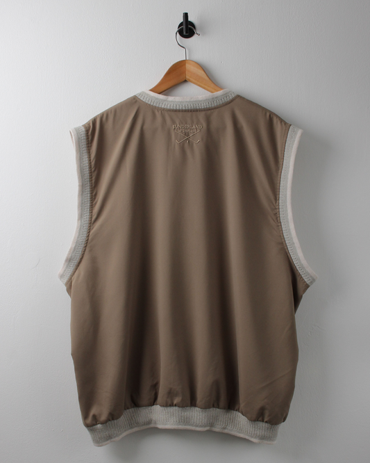 90s Baltusrol Beige Windbreaker Golf Vest (XL)