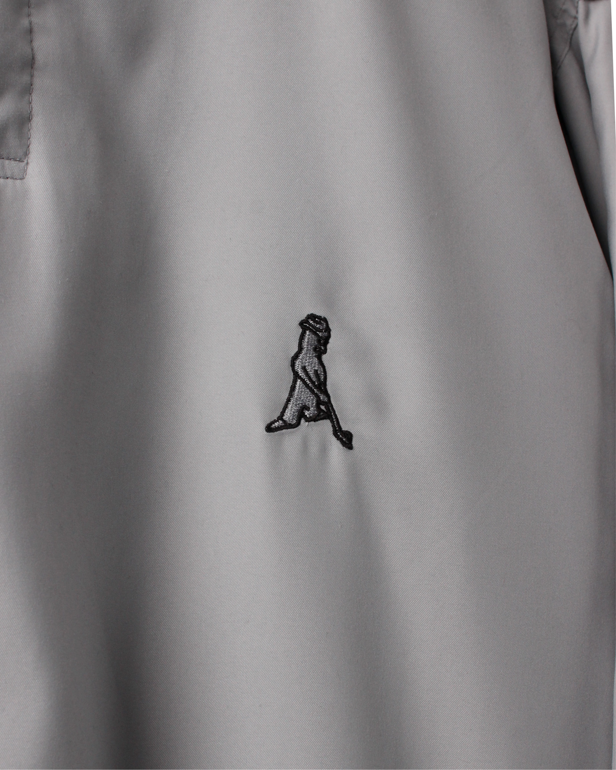 00s Ping ‘Mr Ping’ Logo Grey Buttoned Windbreaker (L)