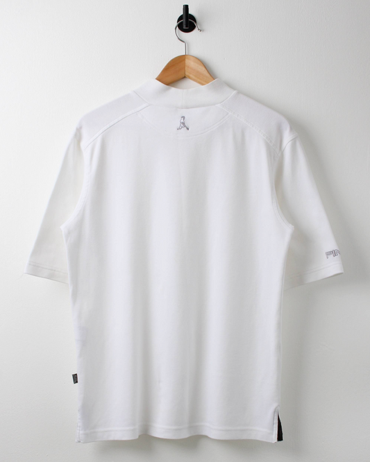 00s Ping ‘Mr Ping’ Logo White Mock Neck (S)