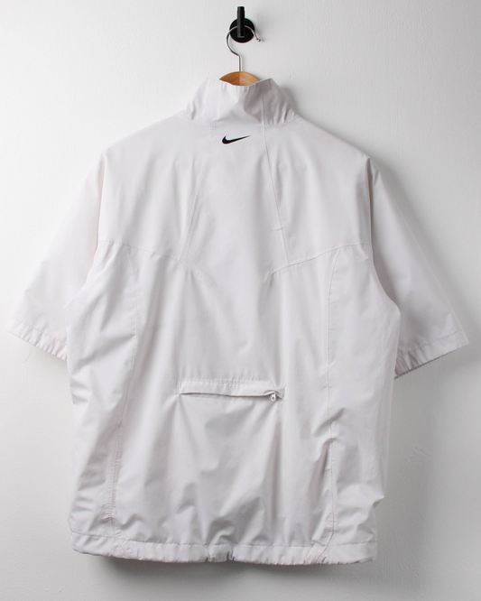 Modern Nike White Short Sleeve Windbreaker (M)