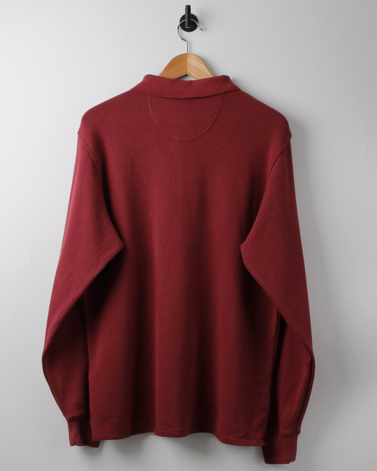 00s Nike Tiger Woods Long Sleeve Burgundy Polo (M)