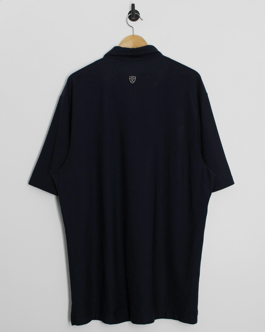 00s Nike Shield Logo Dark Navy Dri-Fit Polo-Shirt (XL)