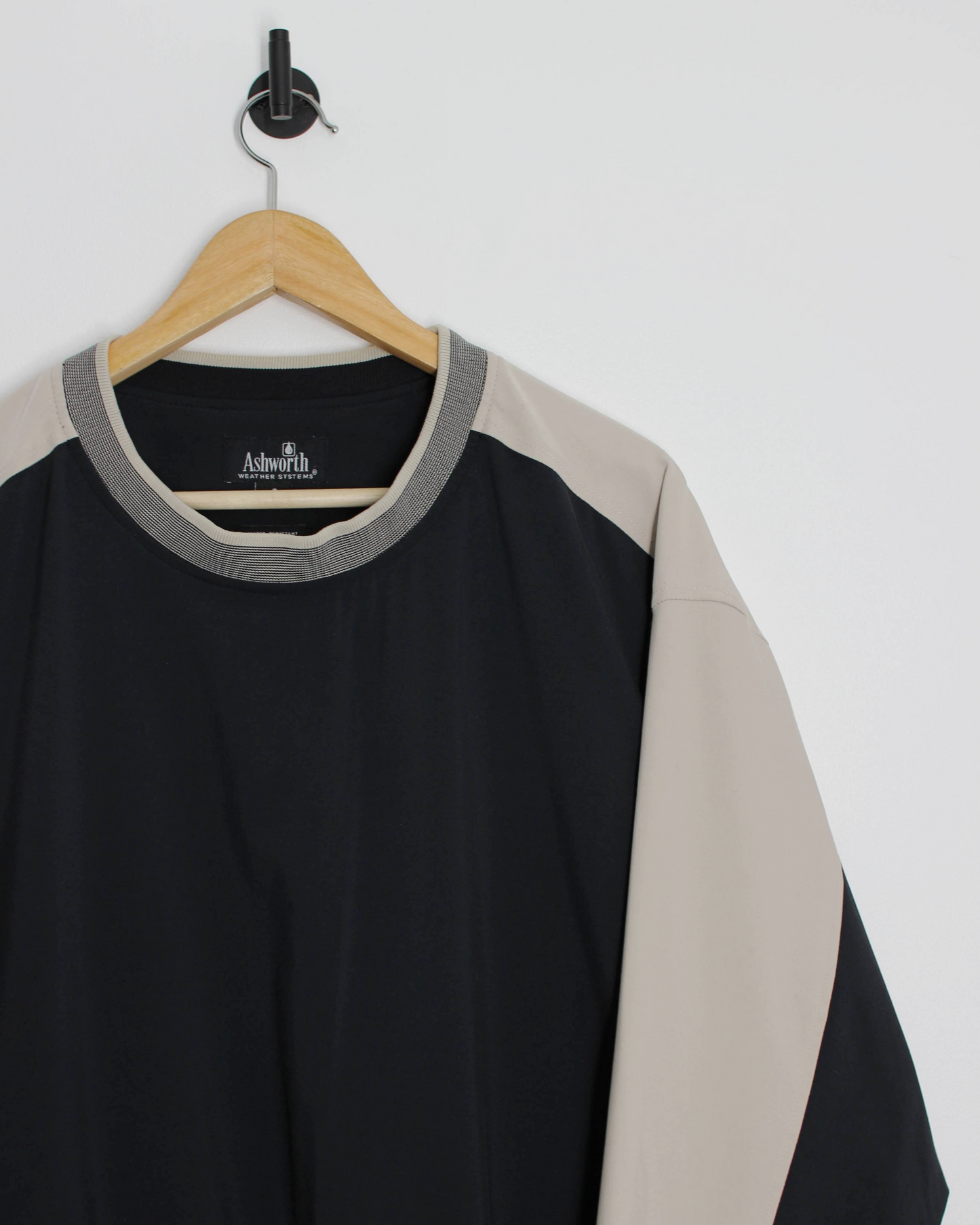 00s Ashworth Two-Tone Crewneck Windbreaker (M)