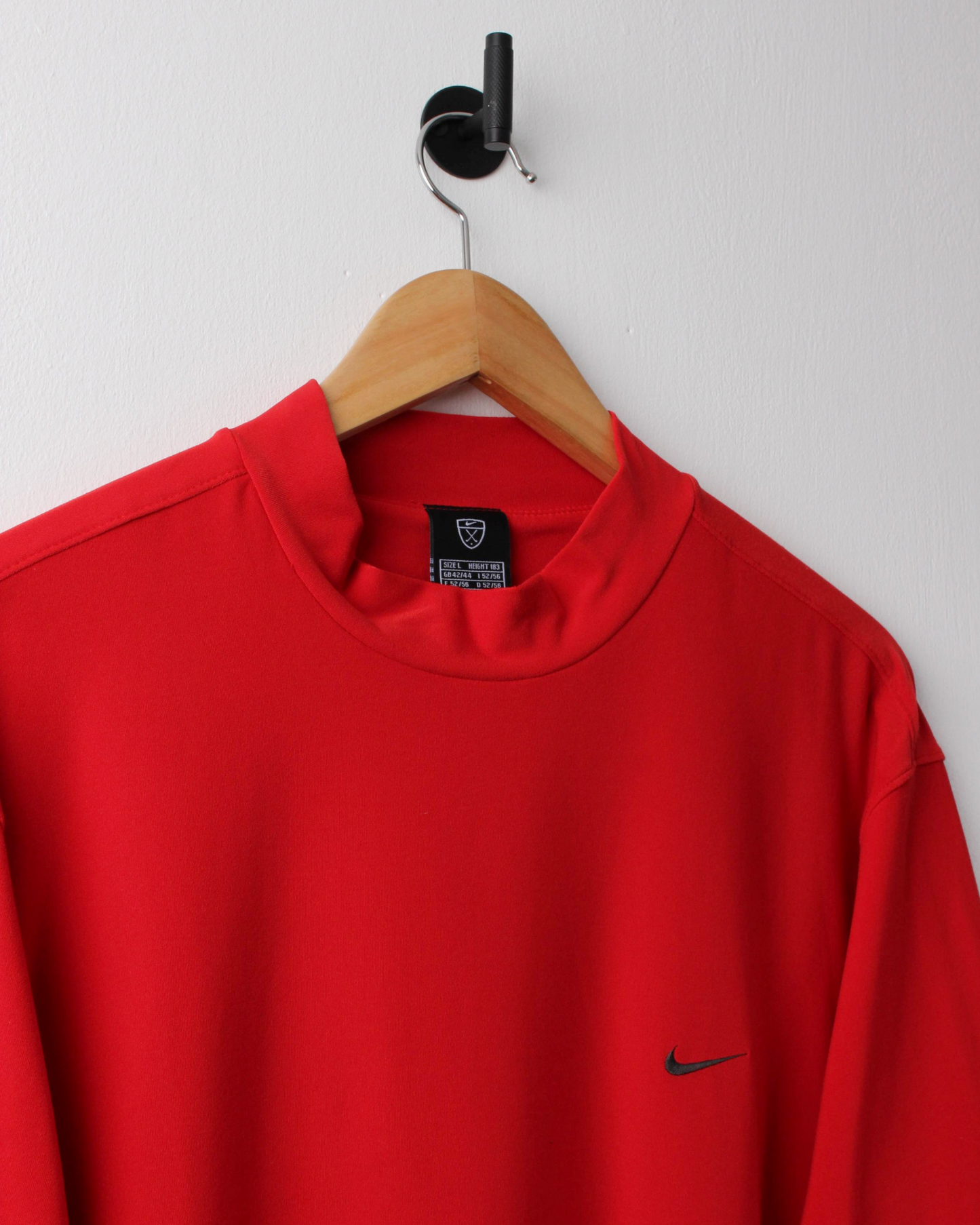 00s Nike Tiger Woods Red Mock Neck Golf Top (L)