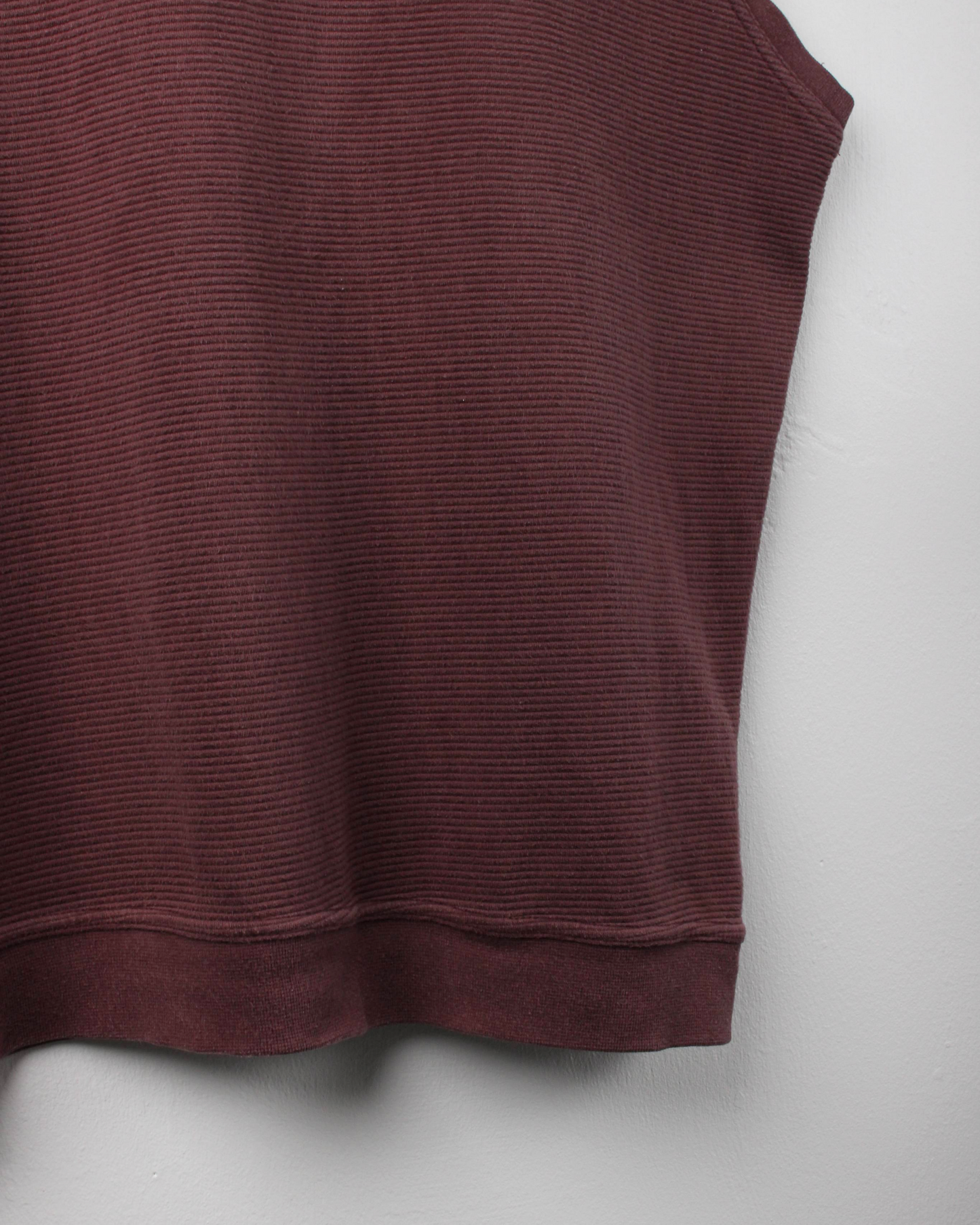 00s Nike Burgundy Ribbed Golf Vest (XL)