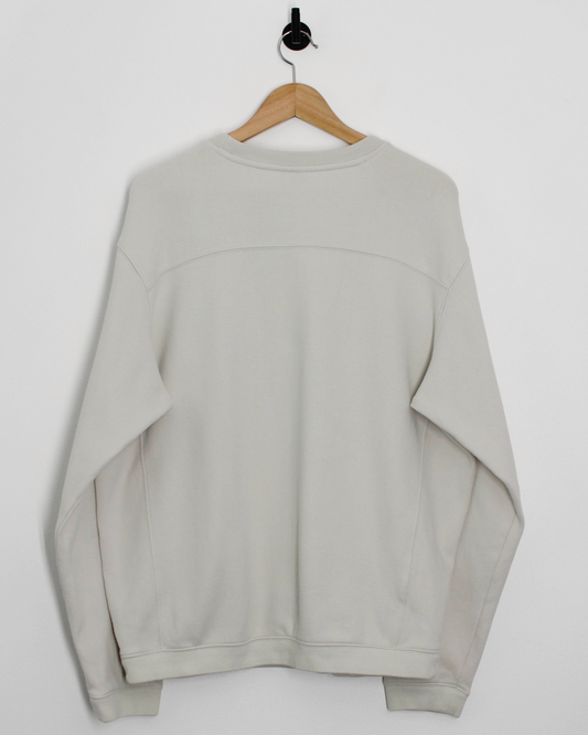 00s Nike Shield Logo Cream Crewneck Sweatshirt (L)