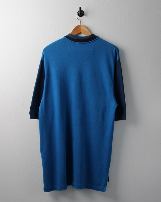 90s Nike Swoosh 18 Blue Polo (M)