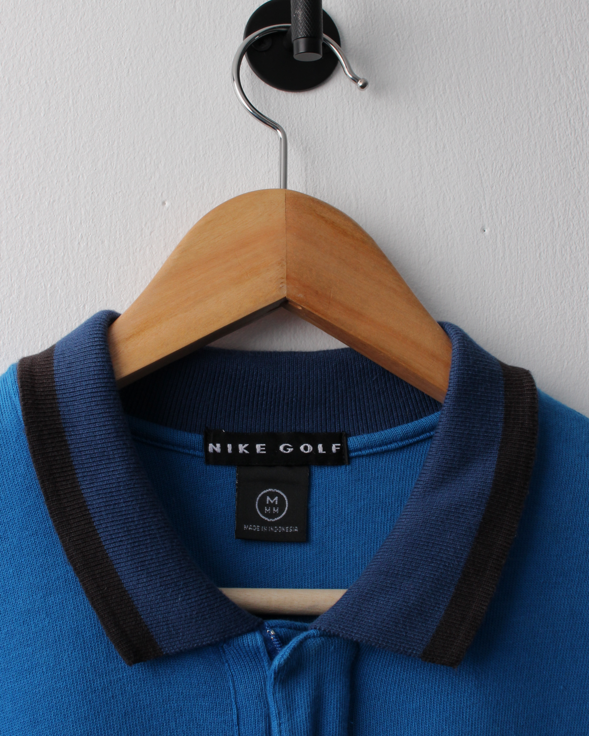 90s Nike Swoosh 18 Blue Polo (M)