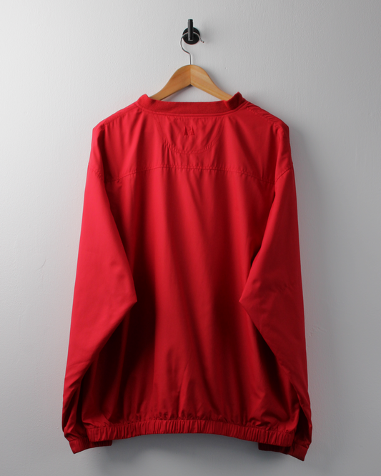 00s Greg Norman Red V-Neck Windbreaker (L)