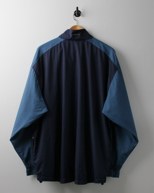 00s Nike Navy & Blue Clima-Fit Quarter Zip Jacket (L)