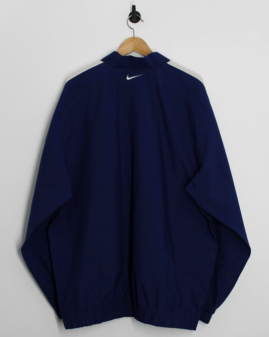 90s Nike Yin-Yang Navy Quarter Zip Windbreaker (XXL)