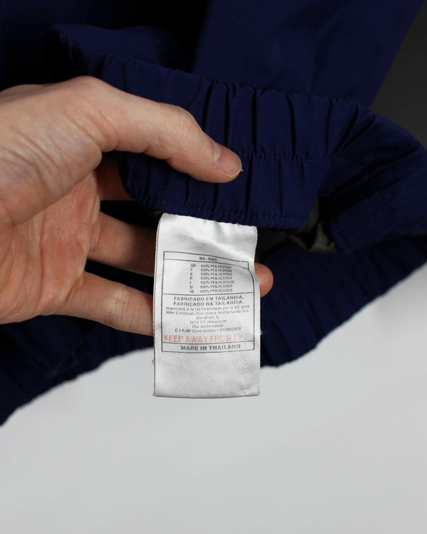 90s Nike Yin-Yang Navy Quarter Zip Windbreaker (XXL)