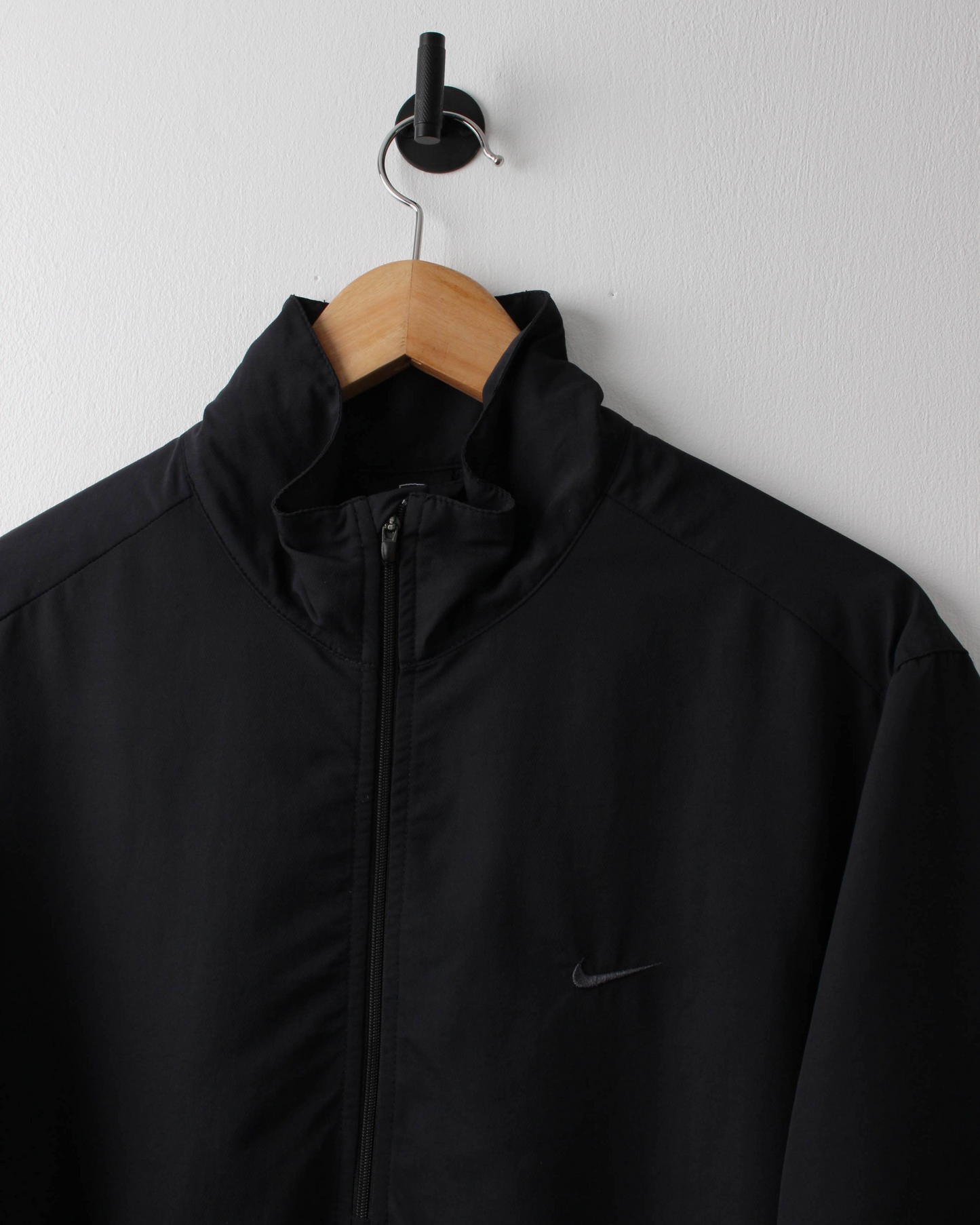 00s Nike Black Lightweight Short Sleeve Windbreaker (M)