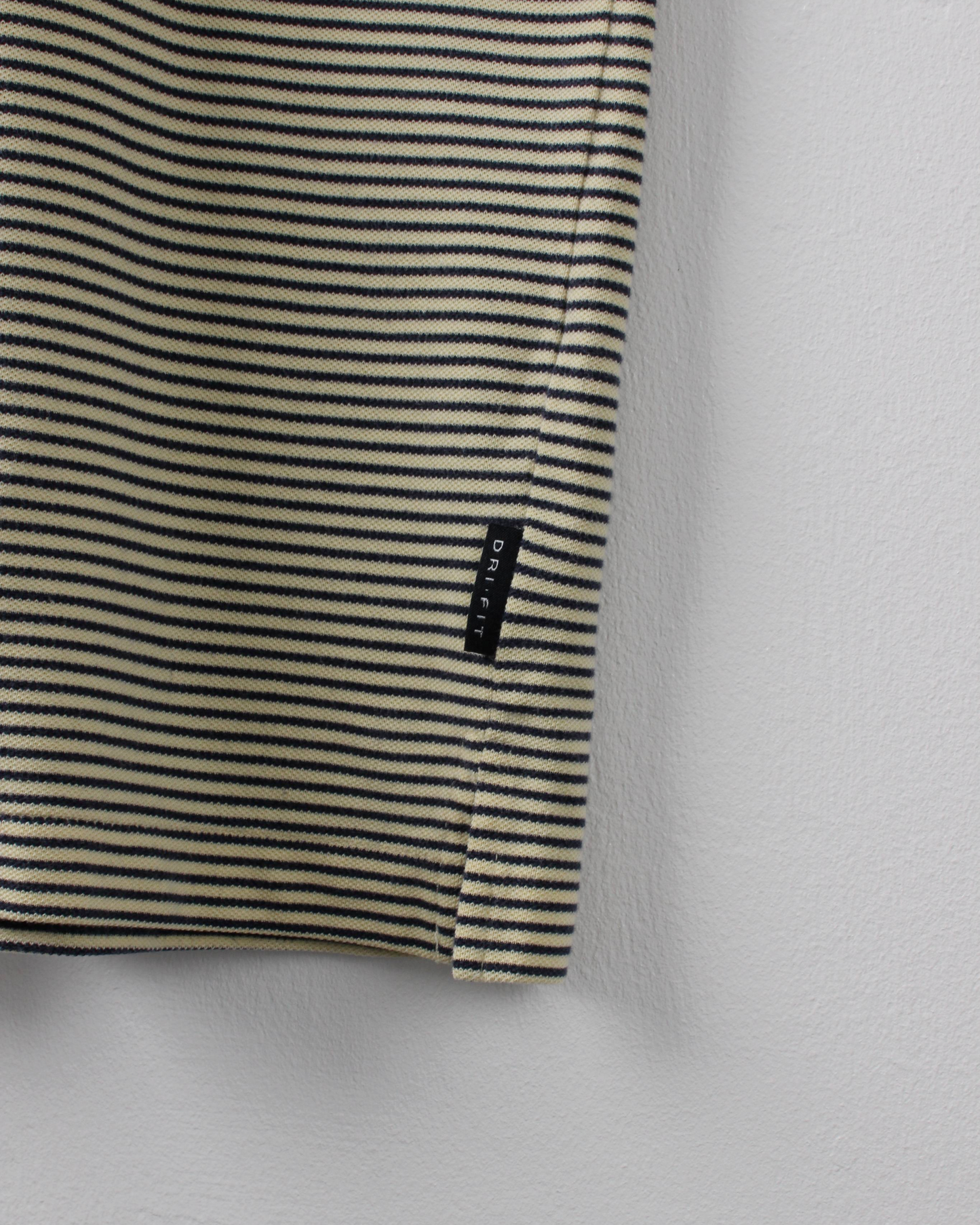 00s Nike Yellow & Navy Striped Polo (M)