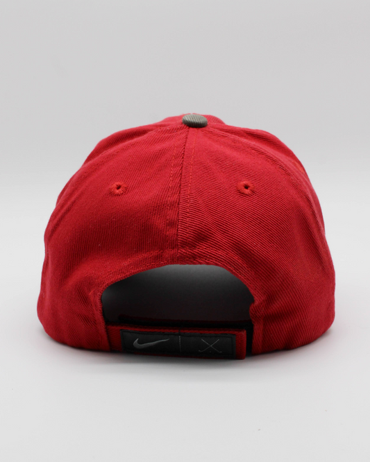 90s Nike Tiger Woods Yin Yang Metal Swoosh Red & Grey Cap