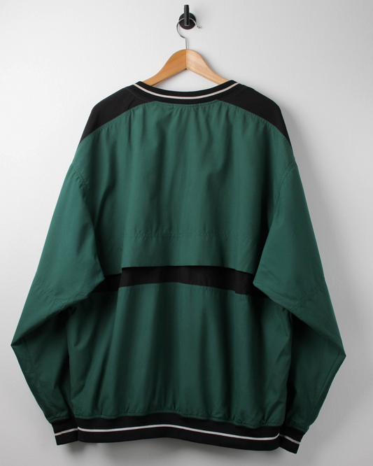 90s Nike Green V-Neck Windbreaker (XL)