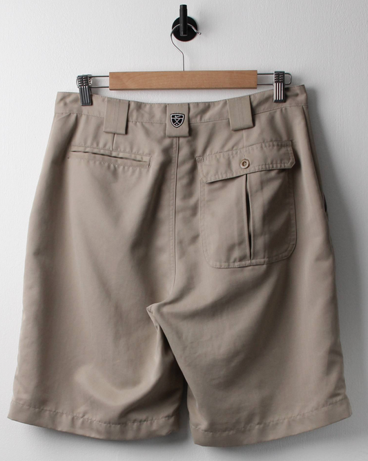 00s Nike Shield Logo Beige Shorts (32W)