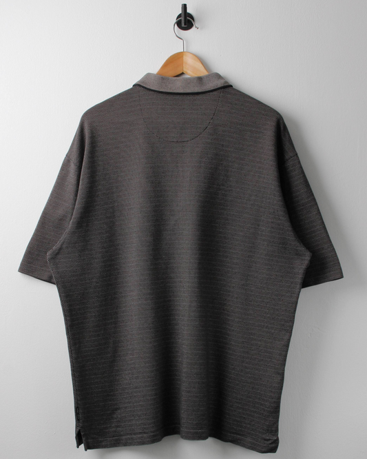 00s Nike Shield Logo Micro Pattern Polo (L)