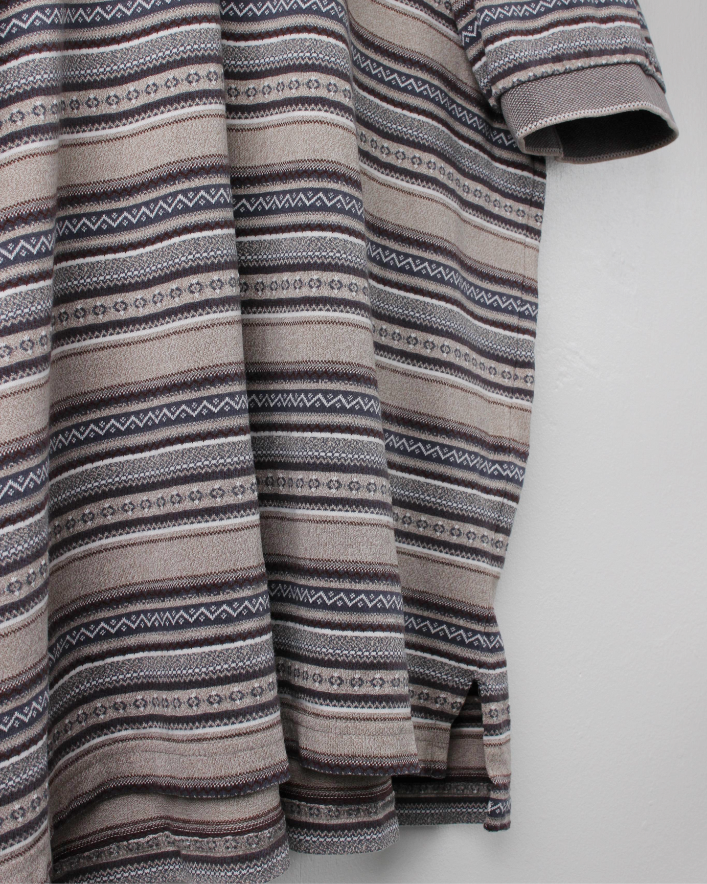 90s Ashworth Abstract Striped Polo (L)
