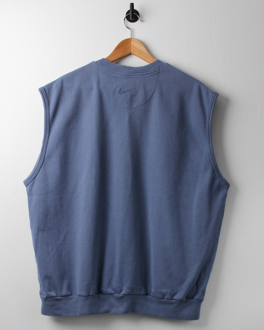 90s Nike Blue Cotton Golf Vest (L)