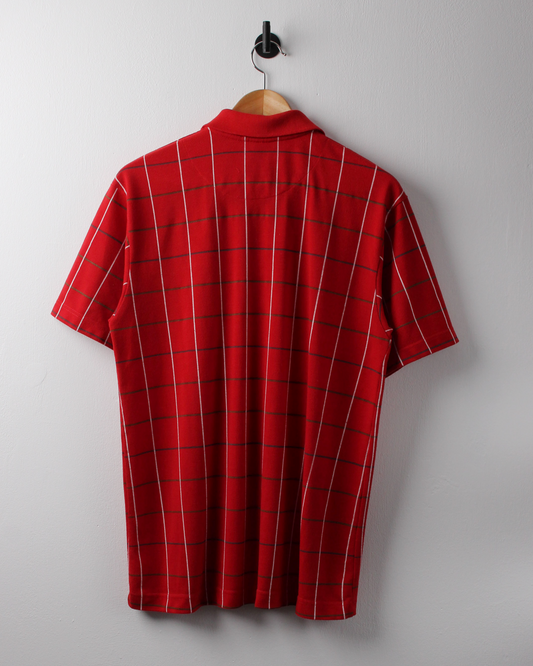 90s Callaway Red Chequered Polo (S)