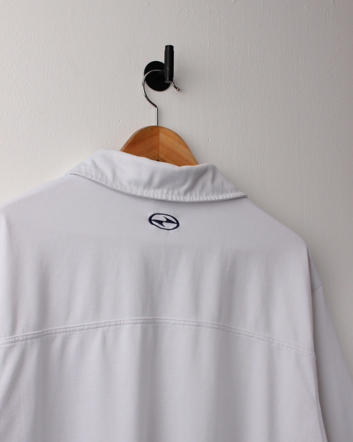90s Nike Tiger Woods Yin Yang White Buttonless Polo (L)