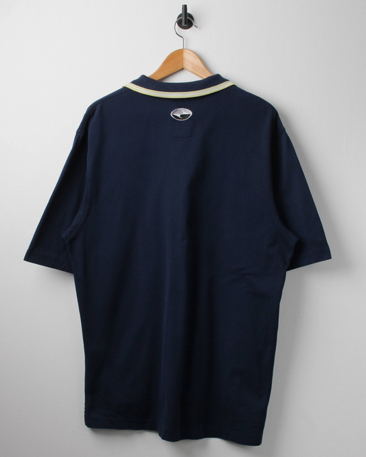 90s Nike Tiger Woods Yin Yang Navy Buttonless Polo-Shirt (L)