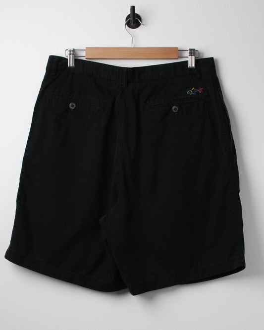 90s Greg Norman Black Pleated Golf Shorts (34W)