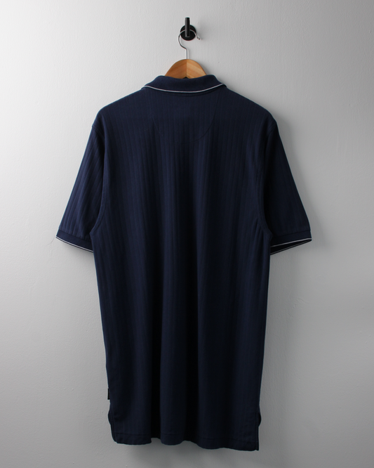 00s Nike Textured Navy Polo (L)
