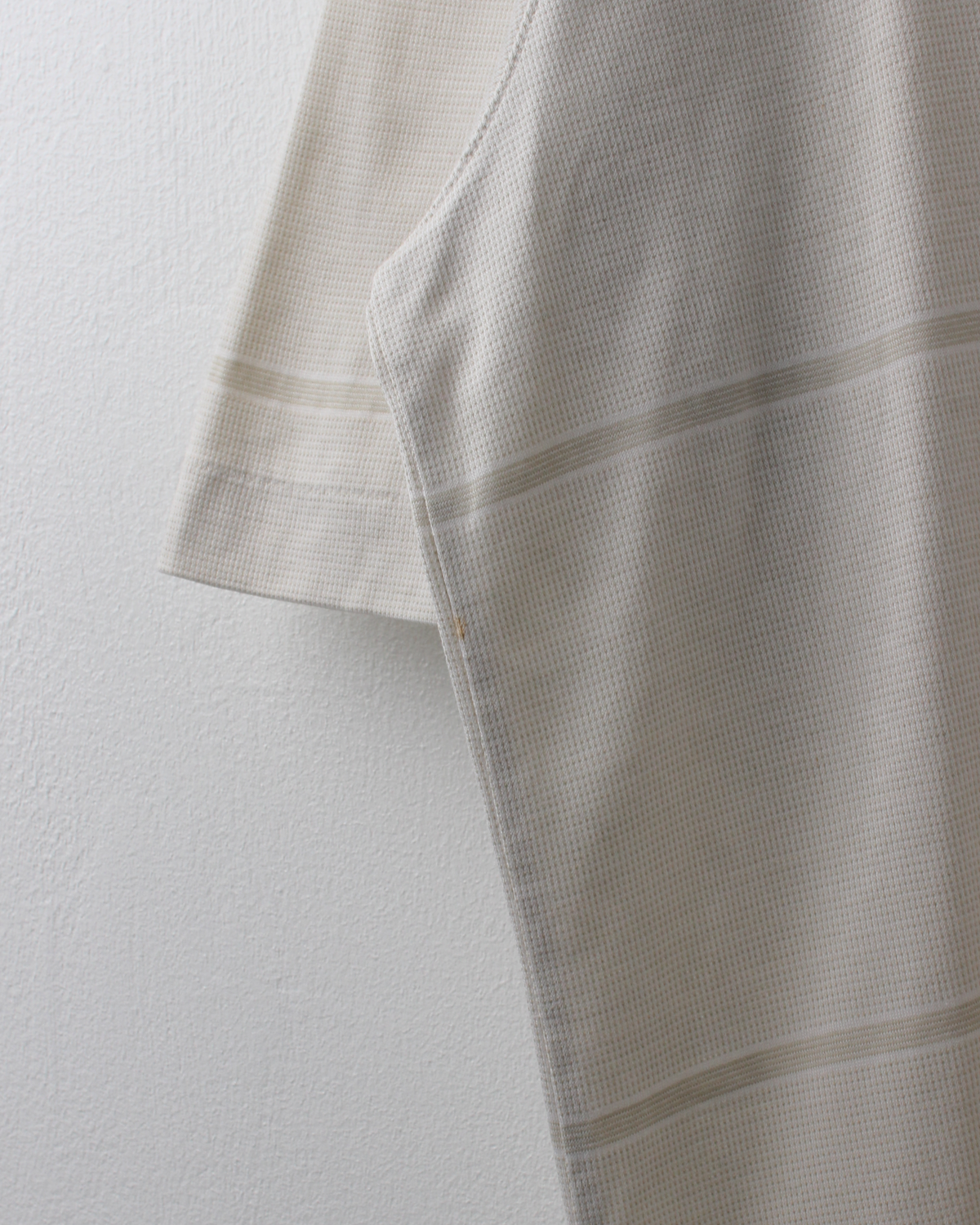 00s Nike Tiger Woods Cream Striped Polo (XL)
