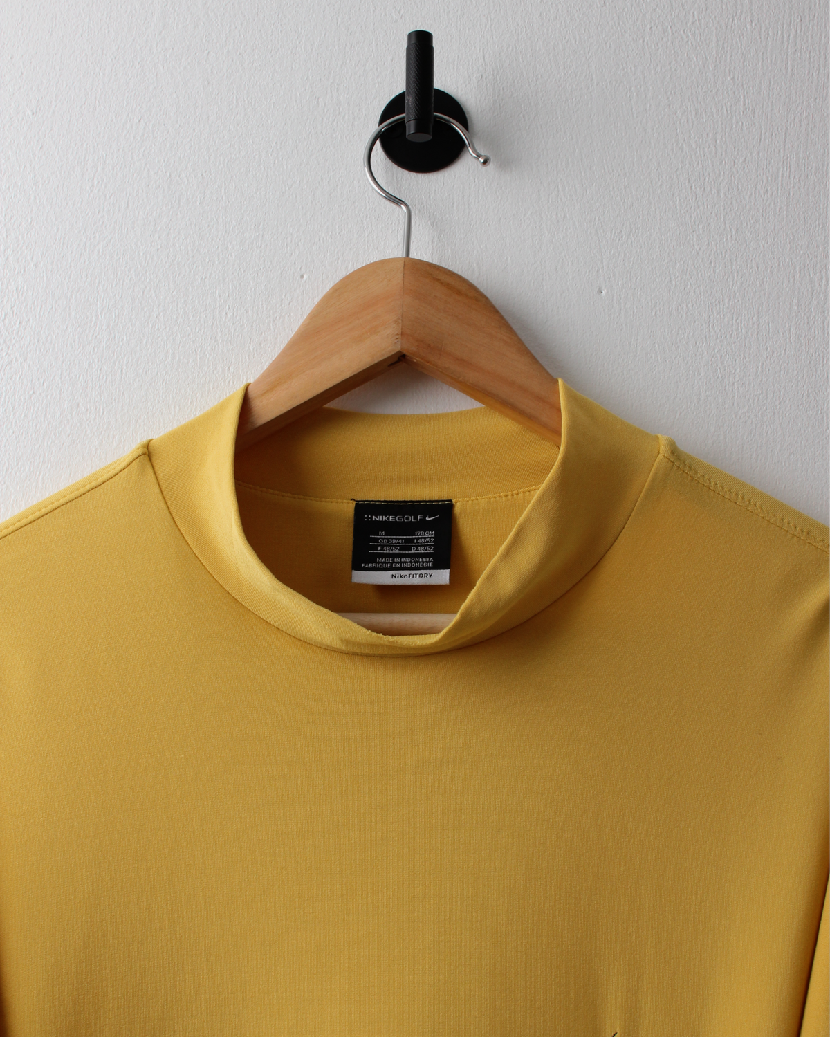 00s Nike Yellow Dri-Fit Mock Neck (M)