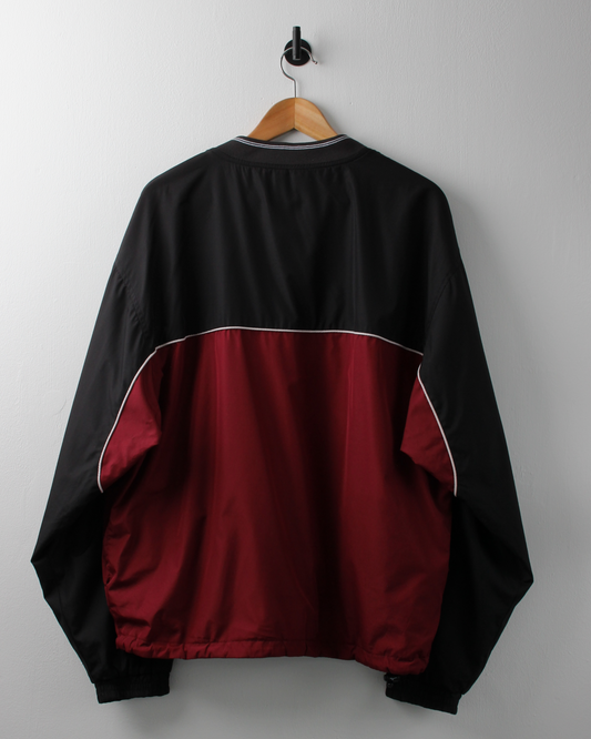 00s Mizuno Burgundy & Black Reversible Pullover (M)