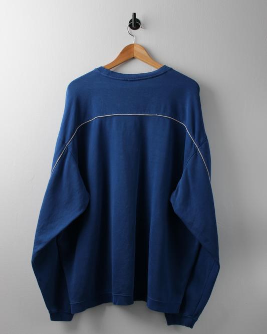 00s Nike Shield Logo Blue Crewneck Sweatshirt (XL)