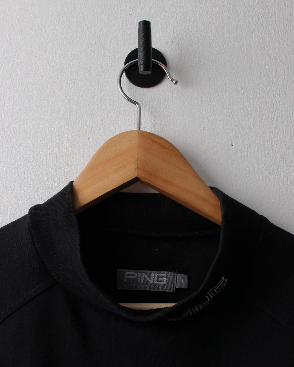 00s Ping Black Long Sleeve Mock Neck (L)